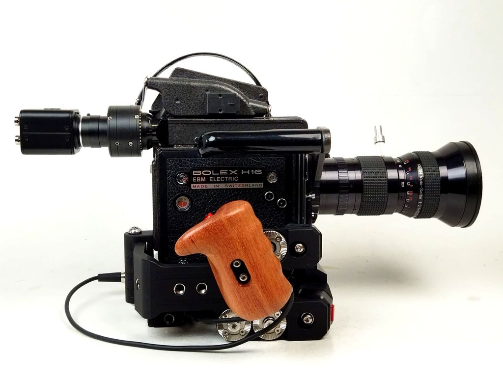 Digital video-assist for Bolex H16 13x viewfinder