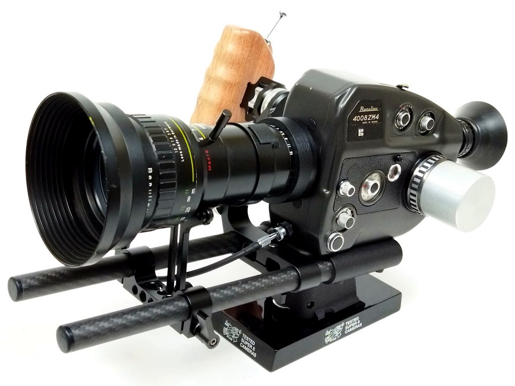 Beaulieu 4008 ZM4 + Matte box + Video-assist + Base + Wooden grip (250MB) - Image 24
