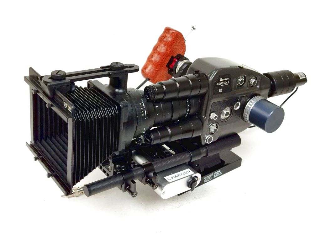 Beaulieu 4008 ZMII + Matte box + Video-assist + Base + Wooden grip (216MB) - Image 3