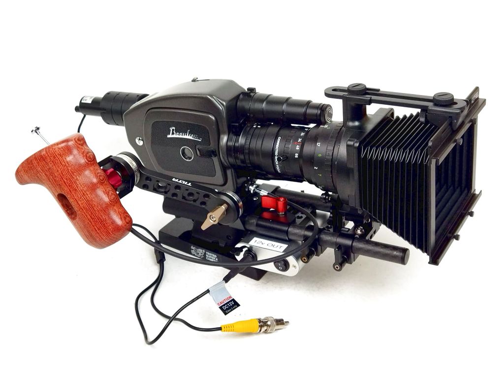 Beaulieu 4008 ZMII + Matte box + Video-assist + Base + Wooden grip (216MB) - Image 4