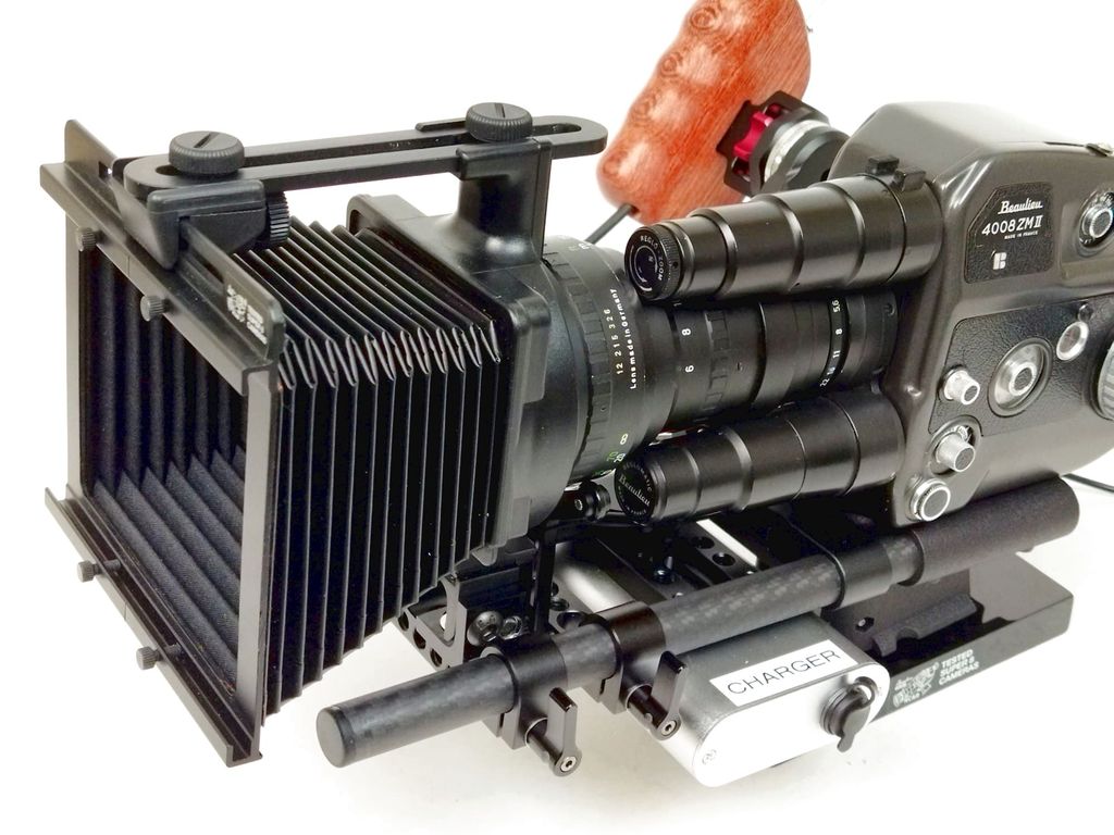 Beaulieu 4008 ZMII + Matte box + Video-assist + Base + Wooden grip (216MB) - Image 5