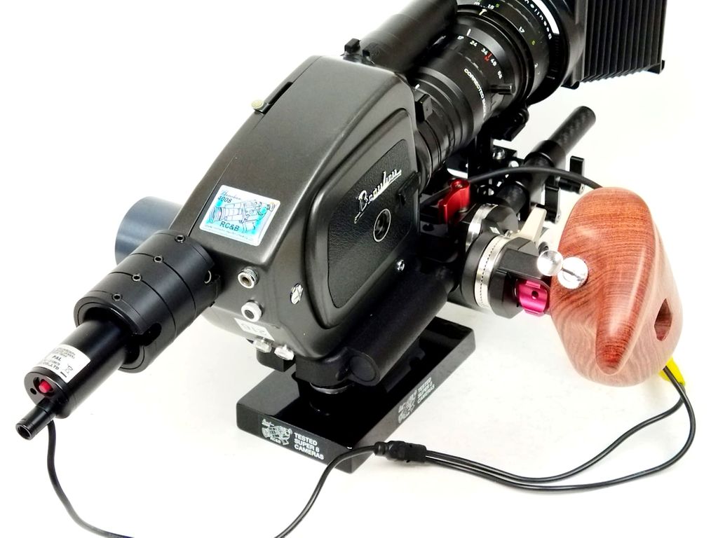 Beaulieu 4008 ZMII + Matte box + Video-assist + Base + Wooden grip (216MB) - Image 9